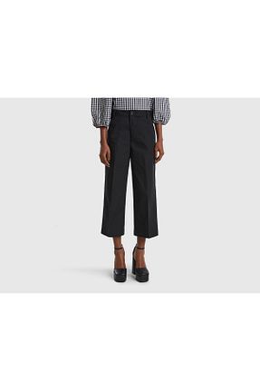 شلوار مشکی زنانه پنبه ای United Colors of Benetton - کد 736040258