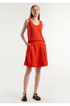شلوارک و برمودا قرمز زنانه رگولار United Colors of Benetton - کد 835605895