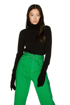 پلیور مشکی زنانه ساده United Colors of Benetton - کد 36681654