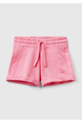شلوارک و برمودا صورتی بچه گانه رگولار United Colors of Benetton - کد 808013402