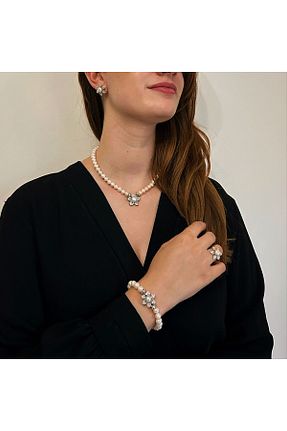 گردنبند نقره سفید زنانه 925 عیار Serenora - کد 855793090