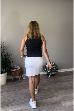 دامن سفید زنانه لیکرا Butik - کد 846977791