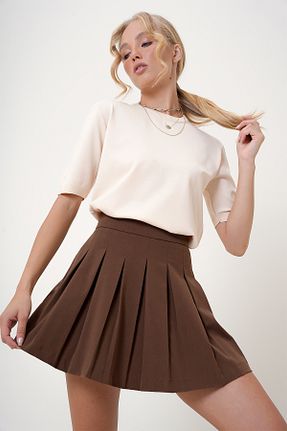 بلوز بژ زنانه ساده Trend Alaçatı Stili - کد 848887490