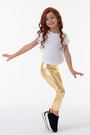 ساق شلواری زرد بچه گانه بافت Colorinas - کد 4578371
