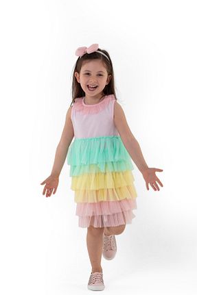 لباس صورتی بچه گانه بافت Colorinas - کد 4578347