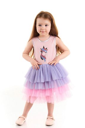 لباس بنفش بچه گانه بافت Colorinas - کد 303117713