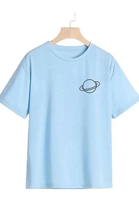تیشرت آبی بچه گانه اورسایز DAXİS Sportwear Company - کد 832579743