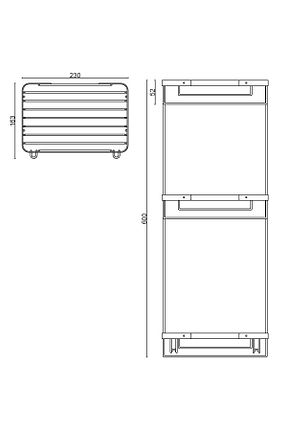 نظم دهنده حمام بژ استیل ضد زنگ ÇELİK BANYO - کد 751990100