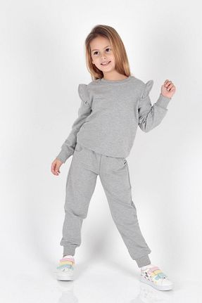 ست گرمکن طوسی بچه گانه پنبه پلی استر AHENGİM - کد 849228661
