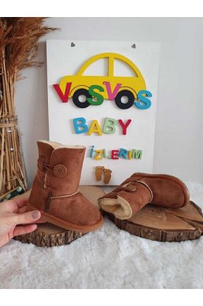 بوت / نیم بوت قهوه ای بچه گانه جیر VOSVOSBABY - کد 856004459
