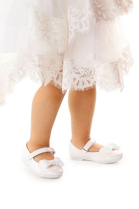 بابت سفید بچه گانه چرم مصنوعی Kiko Kids - کد 736372407