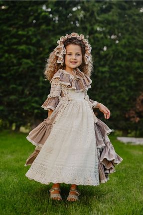 لباس بژ بچه گانه بافتنی MIALORA EXCLUSİVE By Emel Ebru Özdemir - کد 365991492