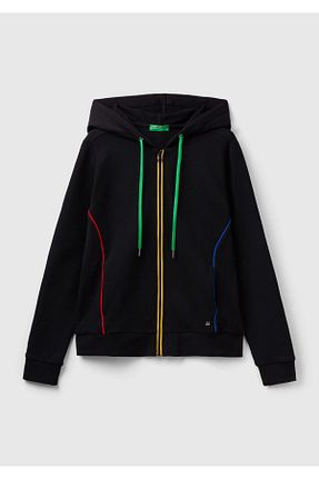 سوئیشرت مشکی زنانه رنگی United Colors of Benetton - کد 814735302