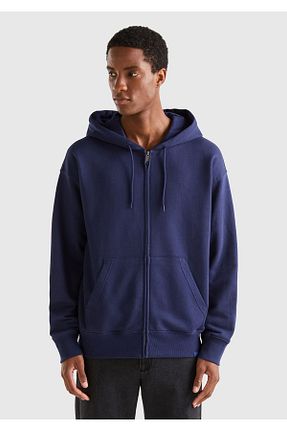 سوئیشرت سرمه ای مردانه ساده United Colors of Benetton - کد 752254325