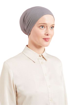 کلاه شنای حجاب طوسی زنانه Melodi Scarf - کد 855957260