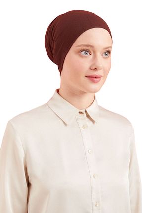 کلاه شنای حجاب قهوه ای زنانه Melodi Scarf - کد 855957351