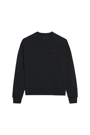سوئیشرت مشکی زنانه چاپی The Champ Clothing - کد 853896834