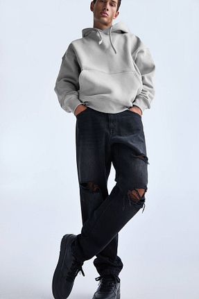 کفش اسنیکر مشکی مردانه بند دار Pull & Bear - کد 853458696