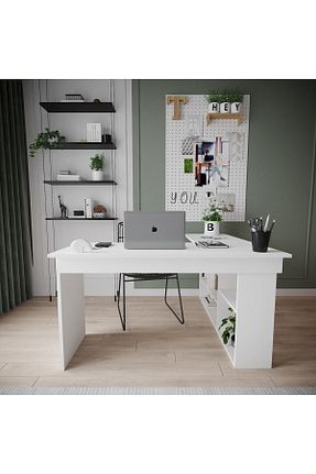 میز اداری سفید 120 cm Robin Home - کد 113478663