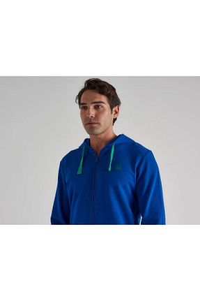 سوئیشرت سرمه ای مردانه ساده Benetton - کد 848933313