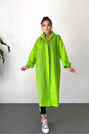 بارانی و بادگیر حجاب سبز زنانه اورسایز XTRIKE ME - کد 856032051
