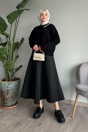 پلیور حجاب مشکی زنانه اکریلیک InStyle - کد 856039954