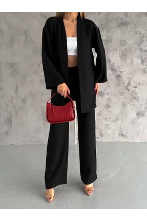 کافتان و کیمونو حجاب مشکی زنانه پنبه ای exxitcollection - کد 856037161