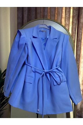کت بلیزر آبی زنانه پلی استر tesettürmoda - کد 837705922