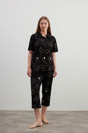 ست لباس راحتی مشکی زنانه ساده Hays - کد 856041120