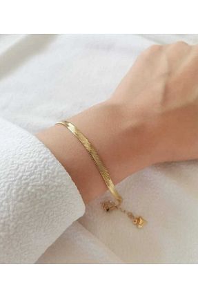 دستبند استیل (فولاد) طلائی زنانه استیل ضد زنگ biralışveriş - کد 436297655