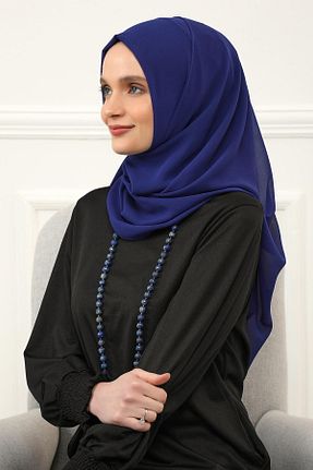 شال سرمه ای زنانه شیفون Aisha