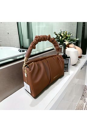 کیف دستی قهوه ای زنانه ابعاد بزرگ Levidor - کد 787027251