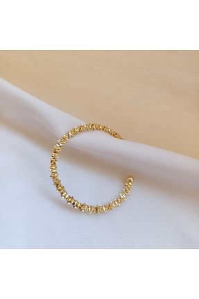 دستبند استیل (فولاد) طلائی زنانه استیل ضد زنگ Canım kendim - کد 856067343