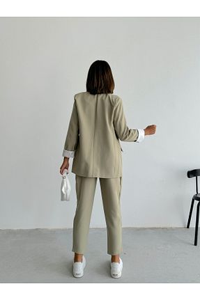 ست بالاتنه و پائین تنه خاکی زنانه بافتنی AÈC PRIVÈ - کد 856085645