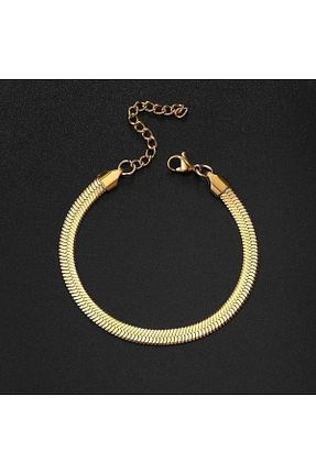 دستبند استیل (فولاد) طلائی زنانه استیل (فولاد) Violetta Jewelry - کد 856094115