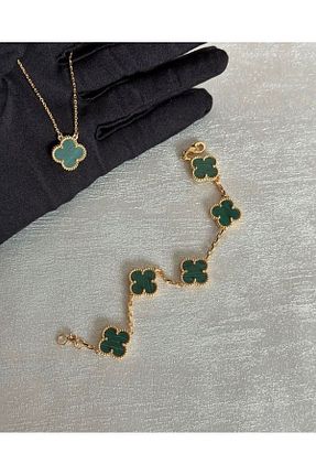 گردنبند استیل ( فولاد ) سبز زنانه استیل (فولاد) ANGELSS JEWELLERY - کد 855956378