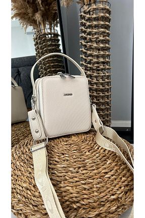 کیف دوشی بژ زنانه چرم مصنوعی Just Polo - کد 854800676
