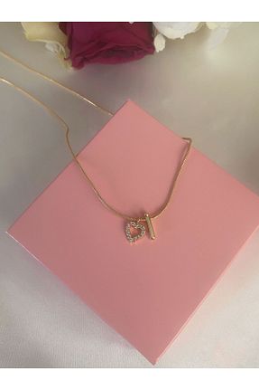 گردنبند جواهر طلائی زنانه روکش طلا Asia by Leuvoié - کد 856118447