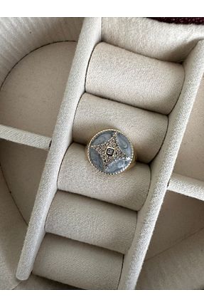 انگشتر جواهر طوسی زنانه زیرکن ringbox - کد 834083673