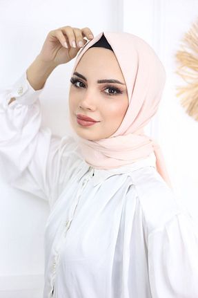 شال صورتی زنانه پنبه ای feronis - کد 746400009