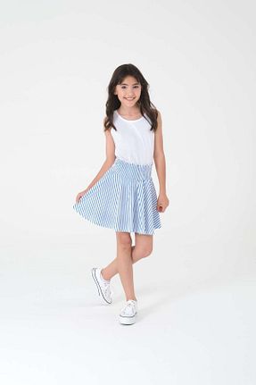 دامن آبی بچه گانه پنبه ای Kyron - کد 846174123