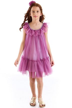 لباس بنفش بچه گانه بافتنی Colorinas - کد 269270708
