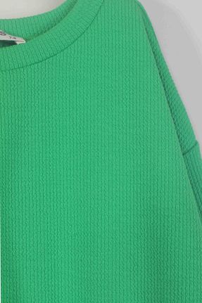 ست بالاتنه و پائین تنه سبز بچه گانه بافت LUESS - کد 849999863