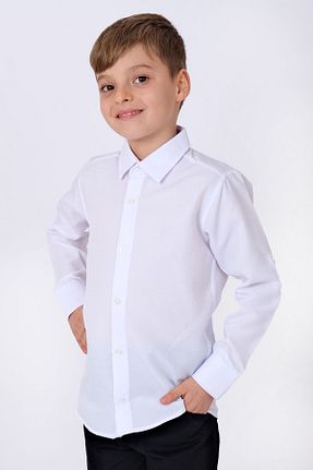 پیراهن سفید بچه گانه رگولار Merdia - کد 819647539