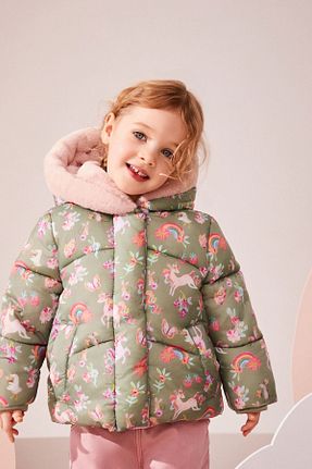 کاپشن خاکی بچه گانه رگولار Next Baby - کد 841994815
