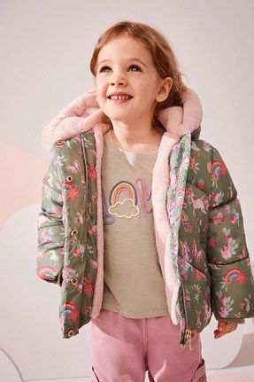 کاپشن خاکی بچه گانه رگولار Next Baby - کد 841994815