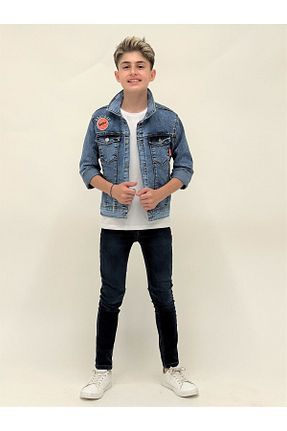 کت آبی بچه گانه رگولار AHENGİM - کد 735179297