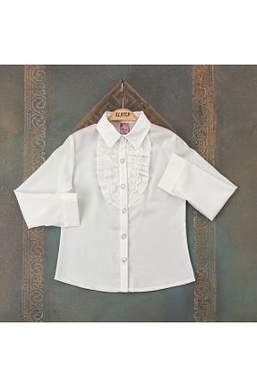 پیراهن سفید بچه گانه رگولار Elayza - کد 776884069