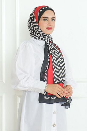شال مشکی زنانه پنبه پلی استر Genel Markalar - کد 855232512