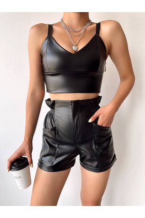 شلوارک و برمودا مشکی زنانه Relaxed ubmbutik - کد 855757148